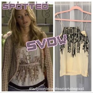ALT ASO SVDW Gossip Girl Vena Cava cityscape silk tank- XS